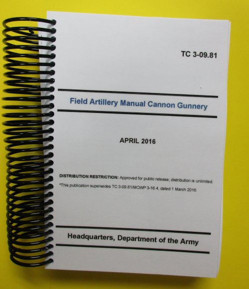 TC 3-09.81 Field Artillery Manual Cannon Gunnery - mini size - Click Image to Close